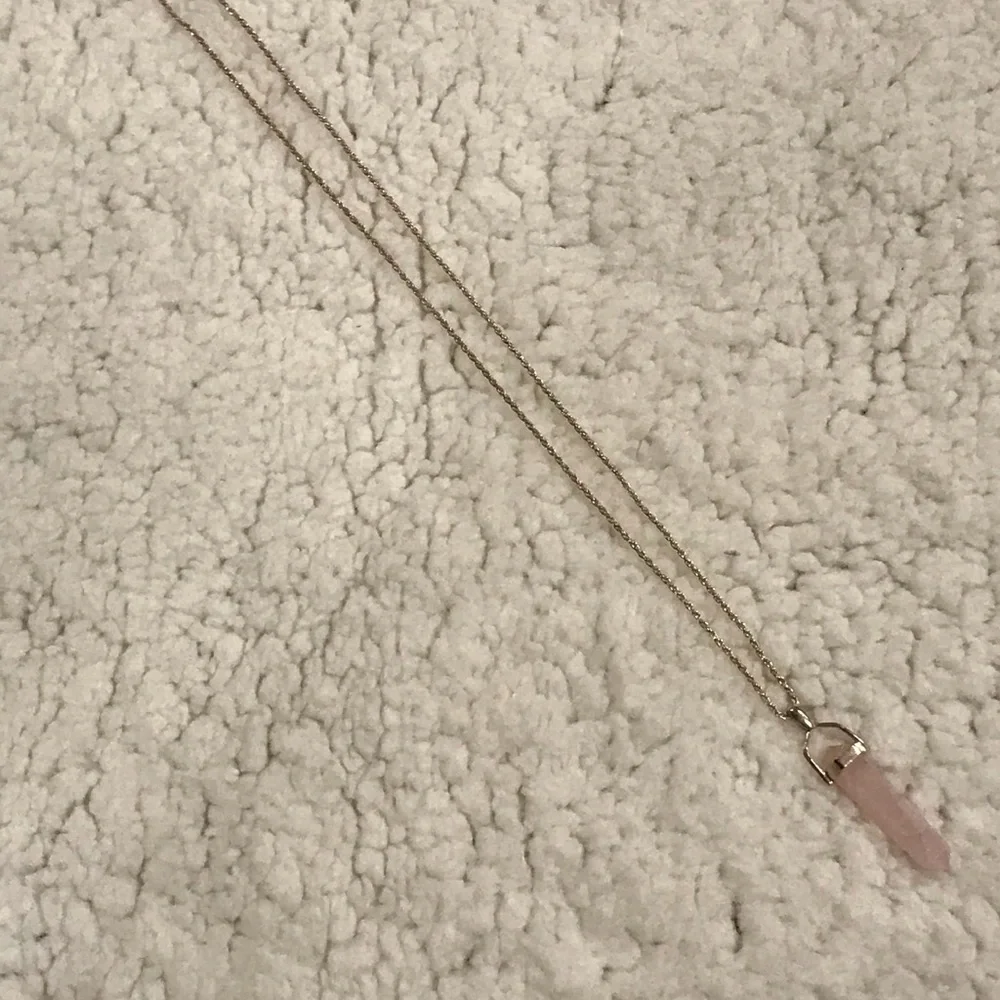 Sterling Rose Quartz necklace - Picture 8 of 11